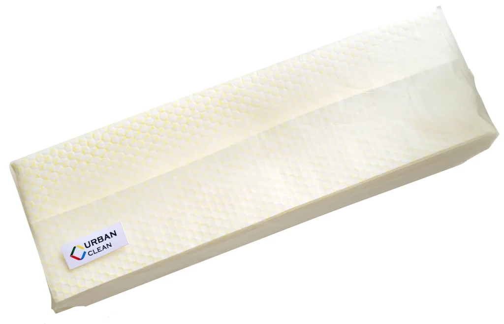 Протирочные салфетки CLN fish print 33х42см 25шт в уп желтые