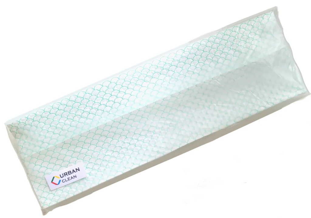Протирочные салфетки CLN fish print 33х42см 25шт в уп зеленые