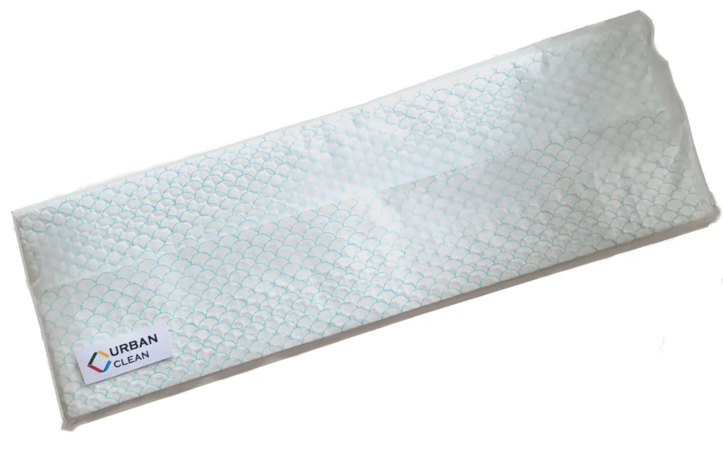 Протирочные салфетки CLN fish print 33х42см 25шт в уп синие