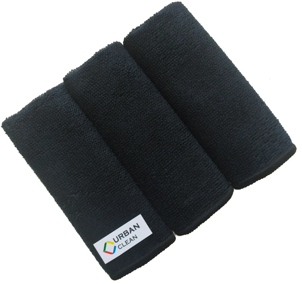 Салфетка из микрофибры 220гр/м2 30х30см черная
